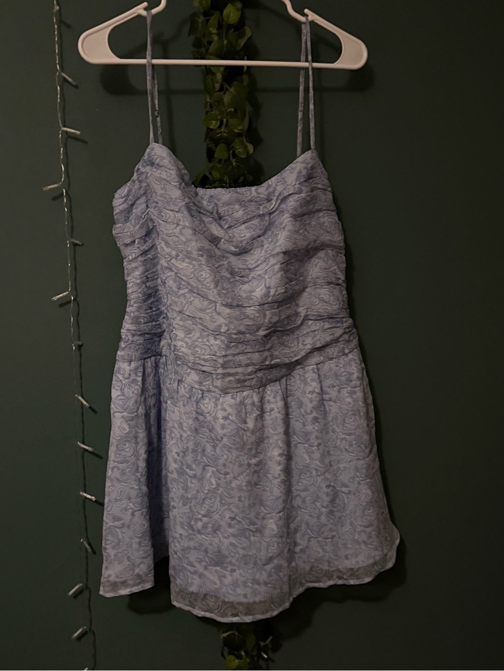 Hollister Light Blue Paisley Mini Dress